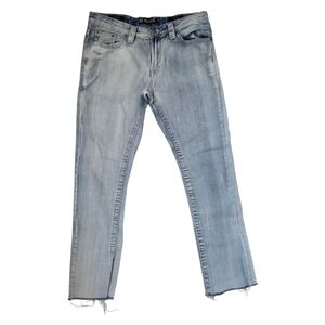 CJ Black Skinny Jeans Mens Light Wash 100% Cotton Distressed Pocket Detail 32/34